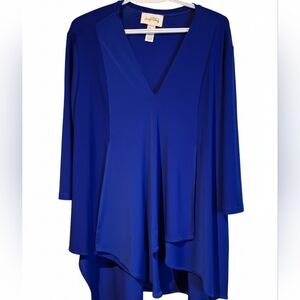 Joseph Ribkoff Royal Blue V-Neck Tunic